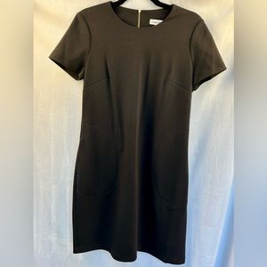 Calvin Klein Black Zippered Dress - Midi - Size 6
